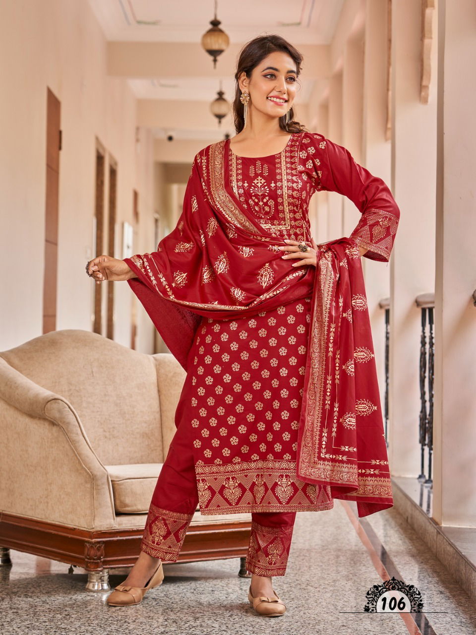 Banwery Nykaa New Fancy Festival Wear Rayon Kurti Pant With Dupatta Collection